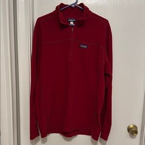 Patagonia Men's Red Zip-Up Sweater